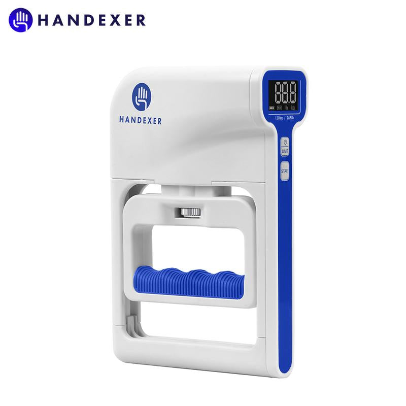 Handexer Digital Hand Dynamometer,Grip Strength Tester 265Lb/120Kg, Hand Girp Strengthener, Backlit LCD for Grip Strength Testing and Training, Core Exercise, Home Fitness Equipment, Grip Trainer, Recovery,Challenge Game