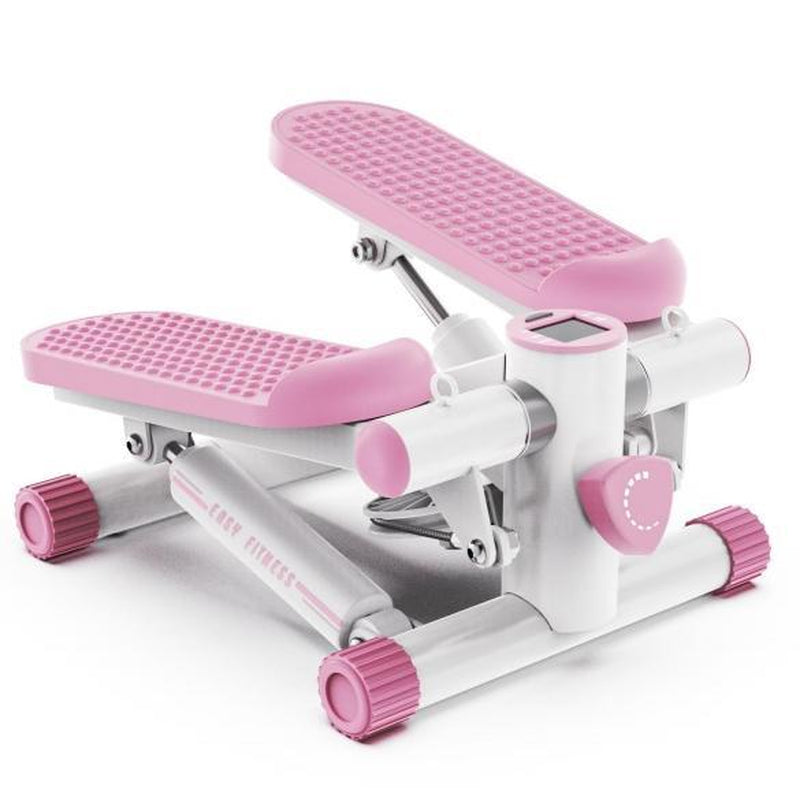 Mini Stepper for Home Workout - Stair Stepper Machine with Resistance Bands, Full Body Cardio and Toning Fitness Equipment for Small Spaces