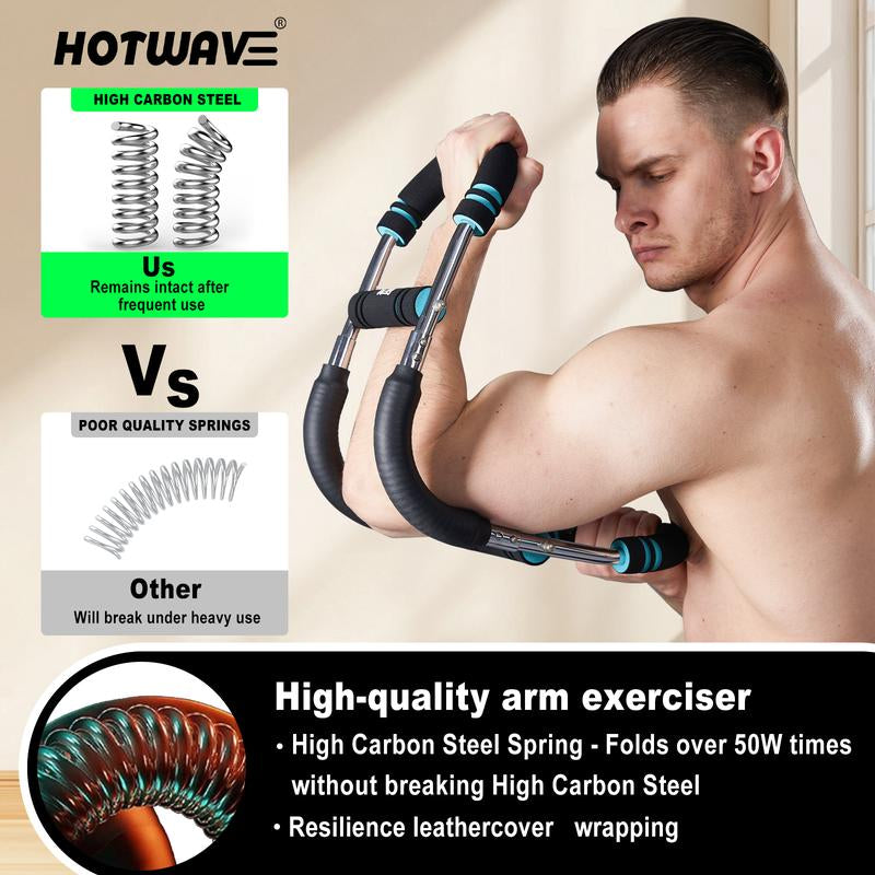HOTWAVE Arm Trainer, Adjustable Chest Workout Equipment, Arm Trainer for Men, Chest Trainer for Men, Shoulder Muscle Training, Portable Spring Resistance Home Fitness Equipment Tiktokshopblackfriday