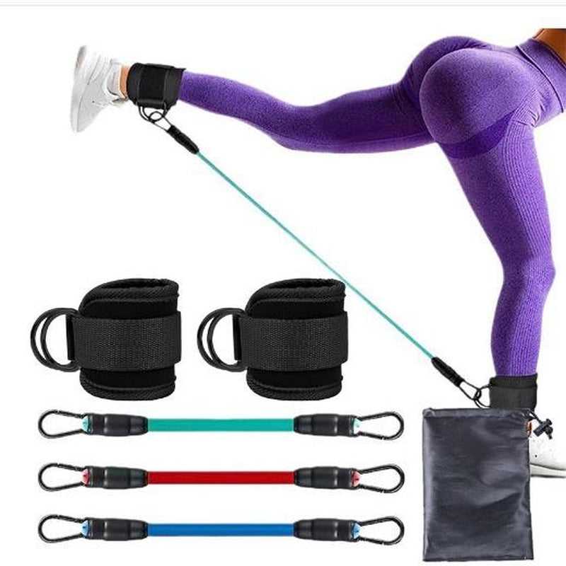 Resistance Bands, 5-Pack Ankle Band Set for Leg and Hip Training – TPE Material Band for Women Men, with Comfortable Grip, Ideal for Home Workouts, Exercise Equipment,Yoga Gym Fitness, Adjustable