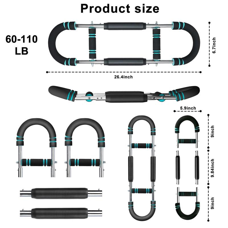 Arm Trainer | 2-In-1 Arm Strengthener with Adjustable Tension – Forearm/Chest Trainer, Portable Home Gym