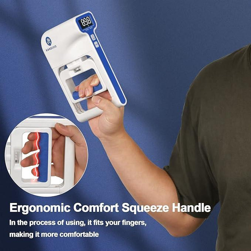 Handexer Digital Hand Dynamometer,Grip Strength Tester 265Lb/120Kg, Hand Girp Strengthener, Backlit LCD for Grip Strength Testing and Training, Core Exercise, Home Fitness Equipment, Grip Trainer, Recovery,Challenge Game